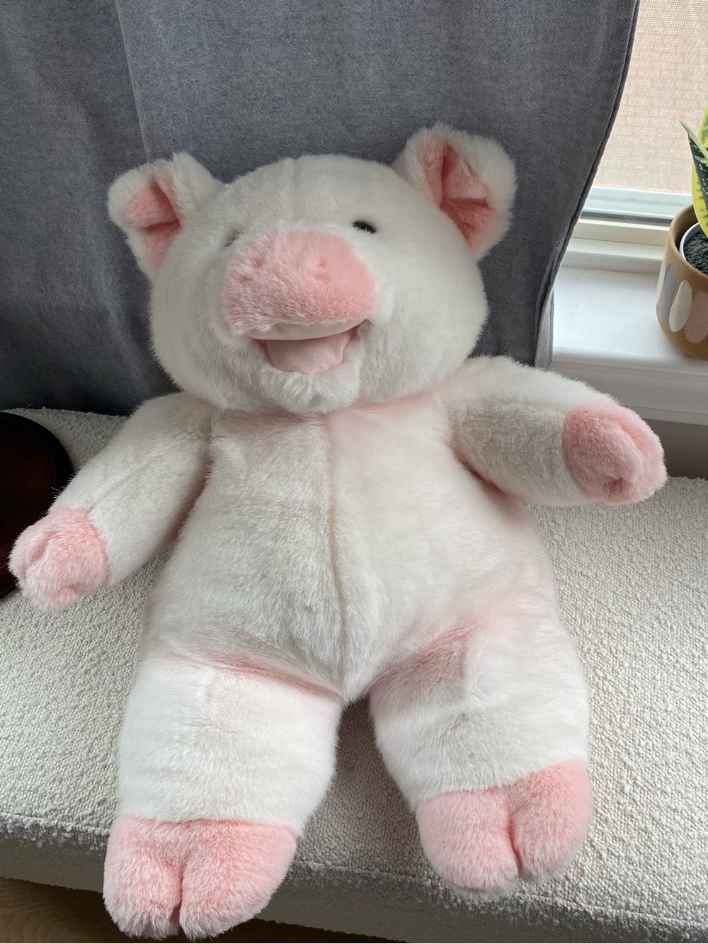 Mary Meyer jumbo Pink Pig 24" Plush Stuffed Animal Vintage 1992